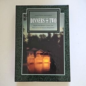 DINNERS FOR TWO Sharon O'Connor Menus & Music Book & CD With Box 1991